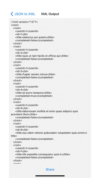 JSON to XML Converter