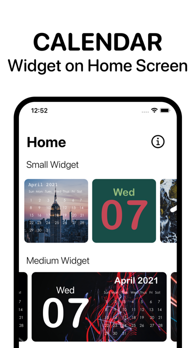 Calendar Widget - Date Widgets