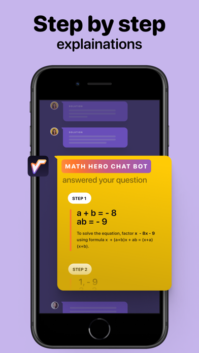 Math Hero Photo Problem Solver