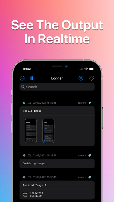 Logger for Shortcuts
