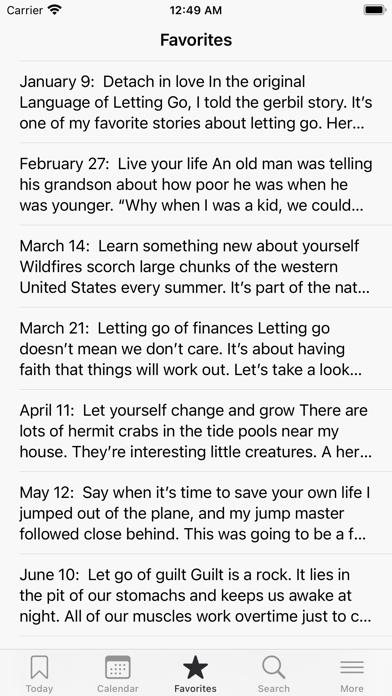 More Language of Letting Go