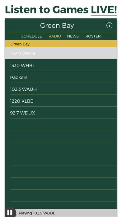 Green Bay Football Radio & Live Scores