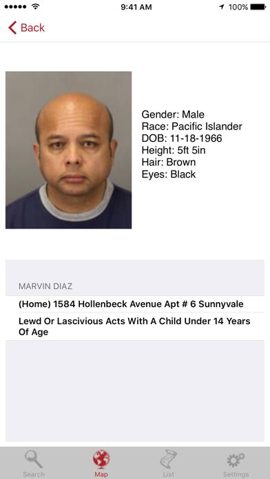 Sex Offenders Search iPhone