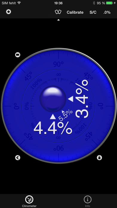 Clinometer + bubble level