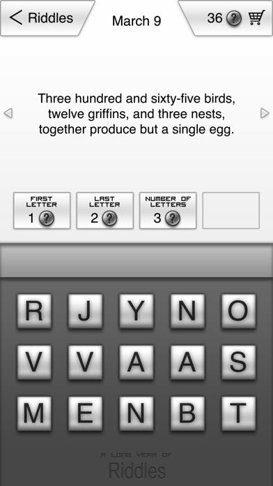 A Long Year of Riddles