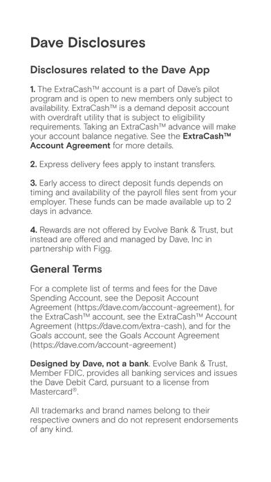 Dave - Banking & Cash Advance