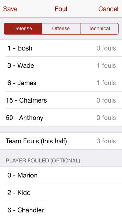 HoopStats Basketball Scoring