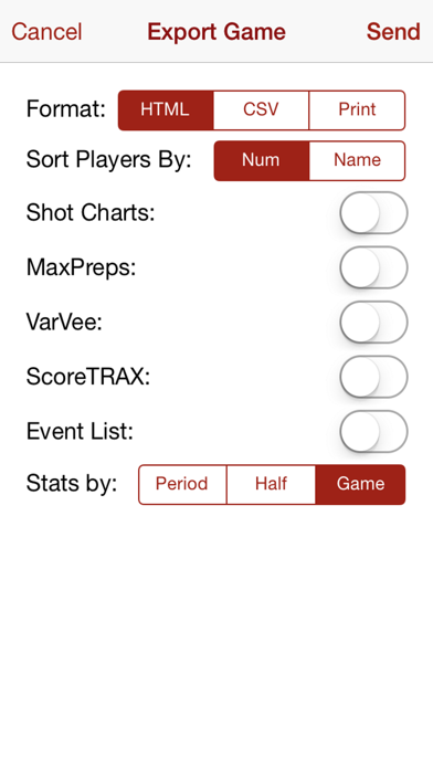 HoopStats Basketball Scoring