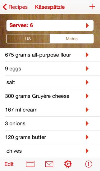 Serving Sizer Recipe Manager