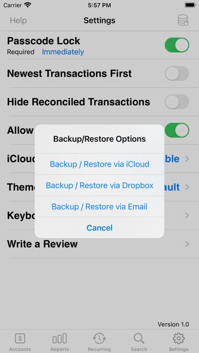 Accounts 3 Checkbook