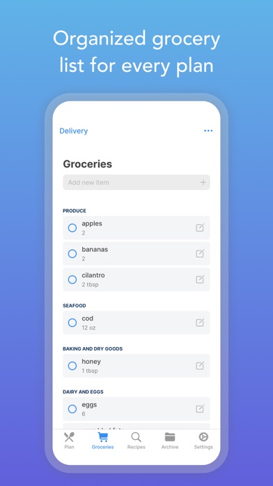 Intent Meal Planner & Recipes