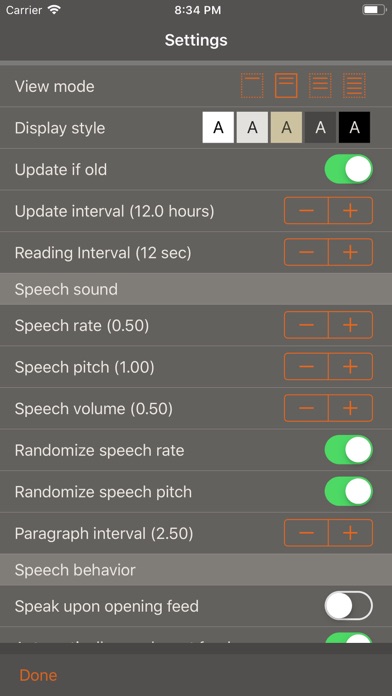 Speak News - RSS news reader
