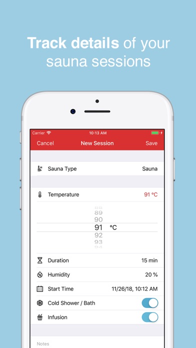 HotLog - Sauna Session Tracker