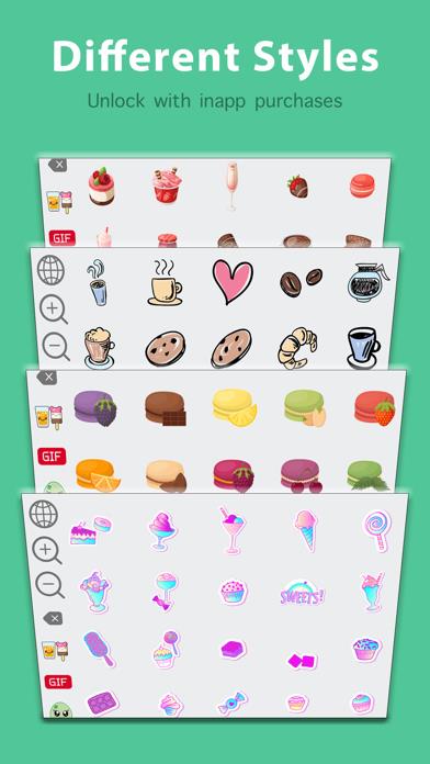 Kawaii Food Emoji Keyboard & Sticker Packs