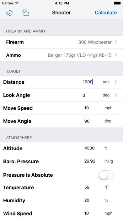 Shooter (Ballistic Calculator)