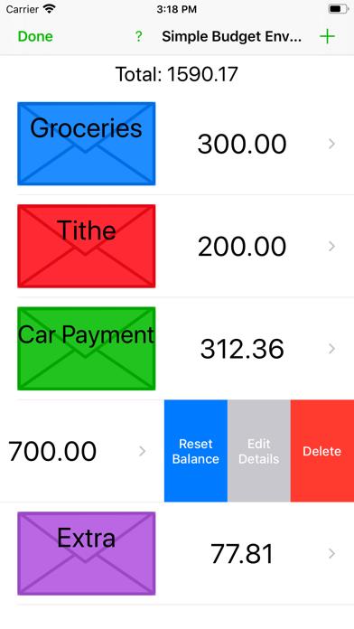 Simple Budget Envelopes