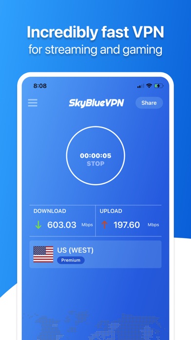 SkyBlueVPN: VPN Fast & Secure