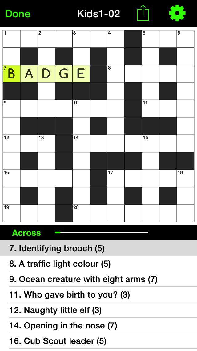 Crosswords for Kids 1