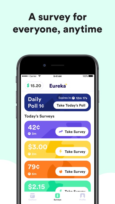 Eureka: Earn money for surveys