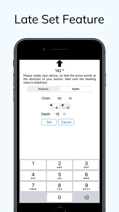 Anchor Alarm with Late Set