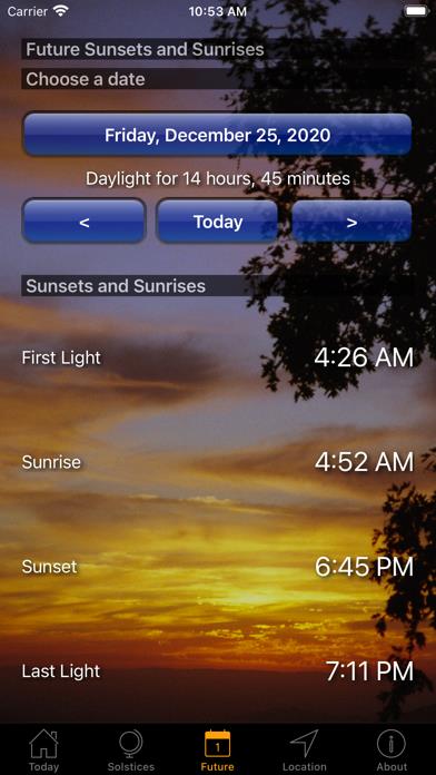 Sunset and Sunrise Times