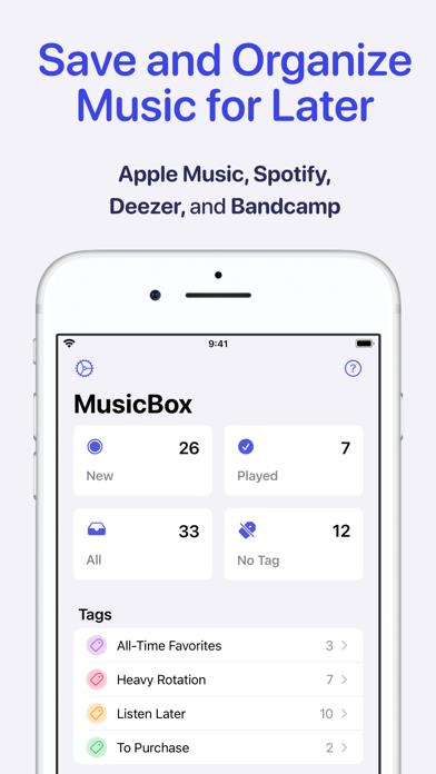 MusicBox: Save Music for Later