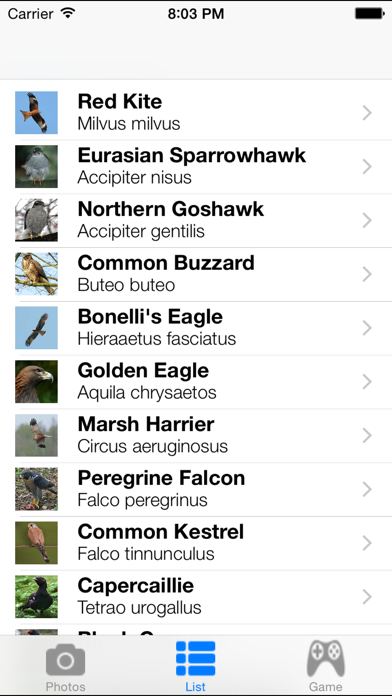 Birds Songs App, ornithology