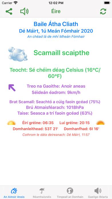 Aimsir - The Weather in Irish