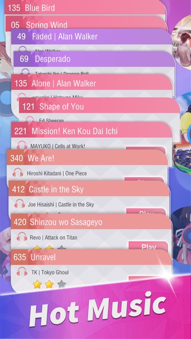 Piano Music Tiles: Anime Songs