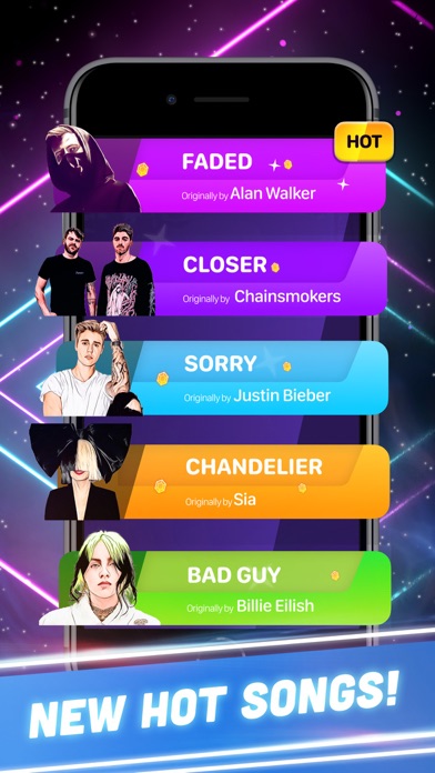 Hop Tiles 3D: Hit music game