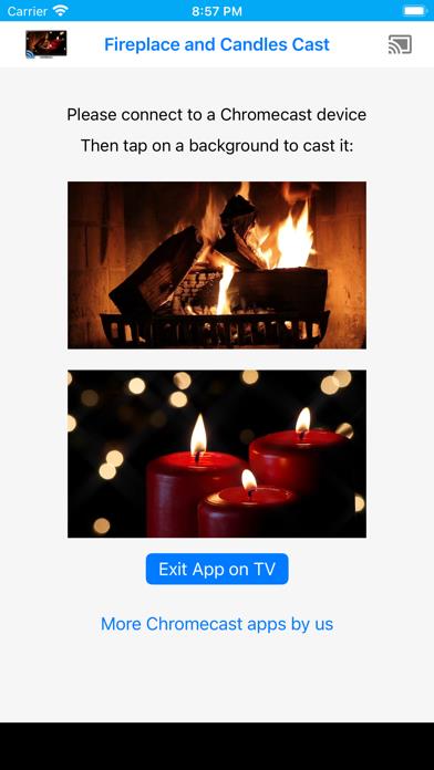 Fireplace and Candles on TV