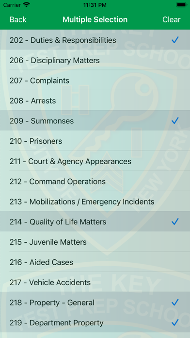 The Key Lieutenants Exam 2023