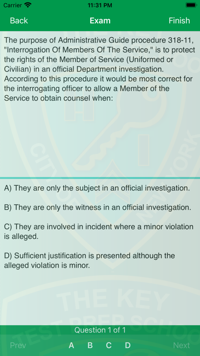 The Key Lieutenants Exam 2023