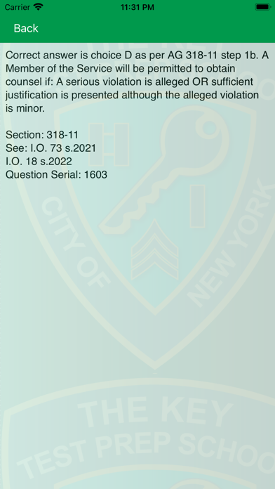 The Key Lieutenants Exam 2023