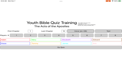 Teen Bible Quiz Training - 22