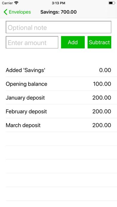 Simple Budget Envelopes