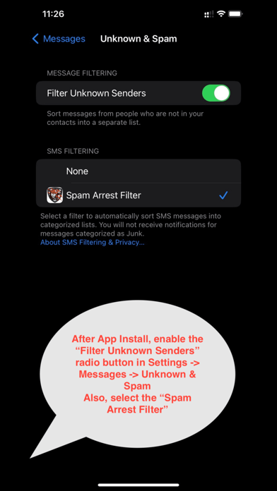 Spam Arrest Filter