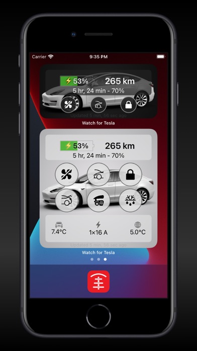 Watch app for Tesla
