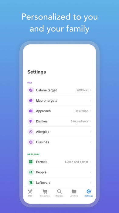 Intent Meal Planner & Recipes