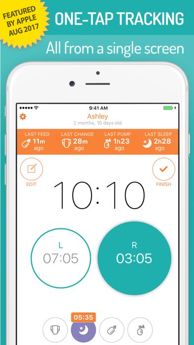 BabyTime Baby Feeding Timer - Breastfeeding & More