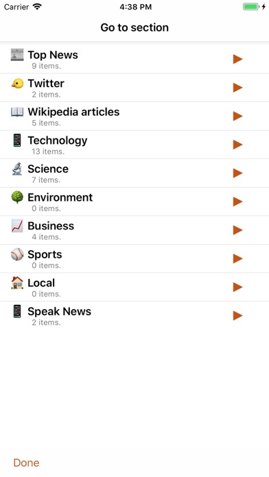 Speak News - RSS news reader