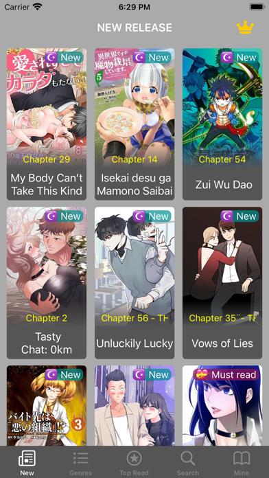 MANGA READER - COMICS & NOVELS