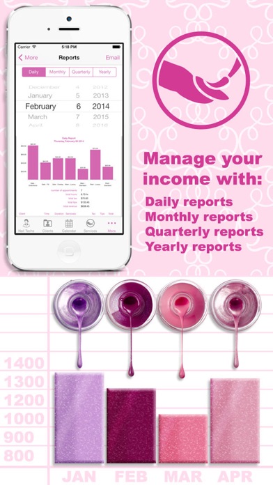 eNails - Nail salon appointment schedule calender