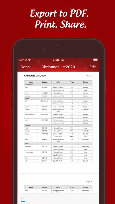 The Christmas Gift List Pro