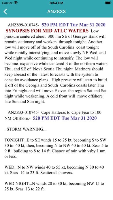 NOAA Marine Forecast & Weather