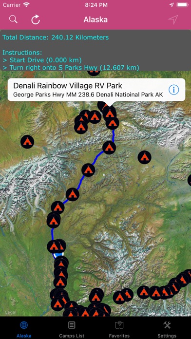 Alaska – Campgrounds, RV Parks