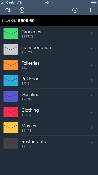 Envelopes: Budget Manager