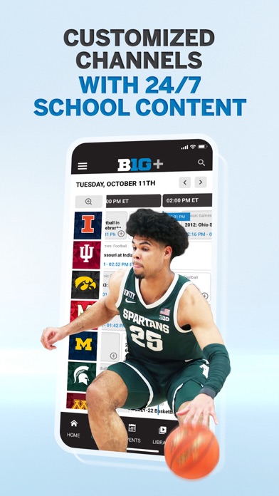 B1G+: Watch College Sports