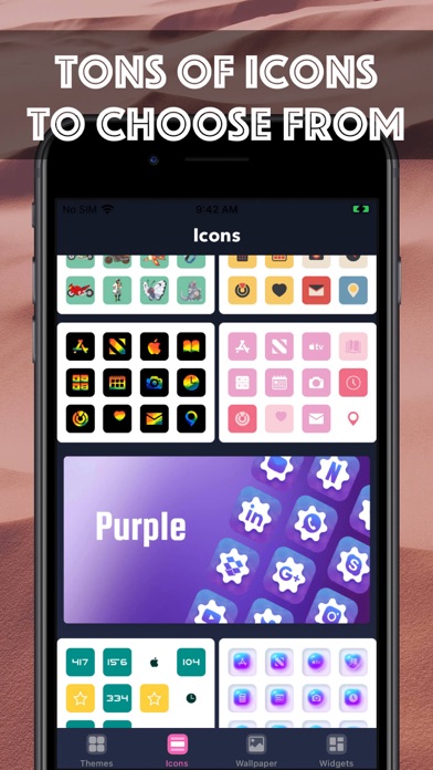 Cube Widget: Wallpaper & Icons
