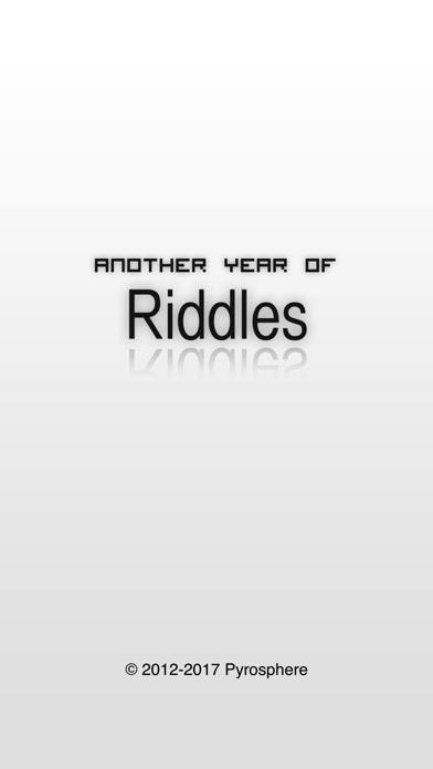Another Year of Riddles